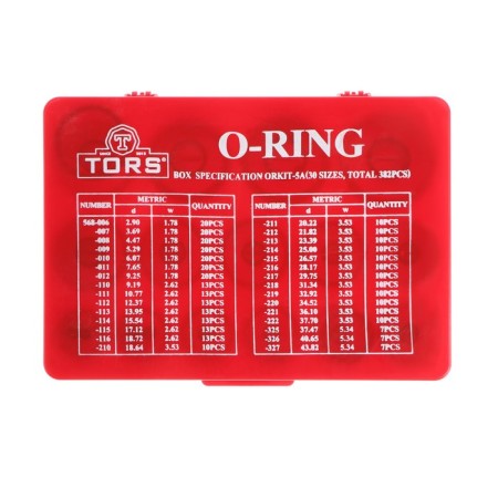 A set of rubber gaskets, 30 sizes, 382 pcs.-2