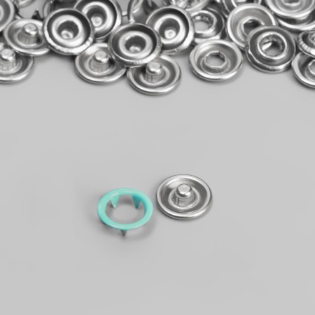 Shirt button, open, d = 9.5 mm, mint color-2