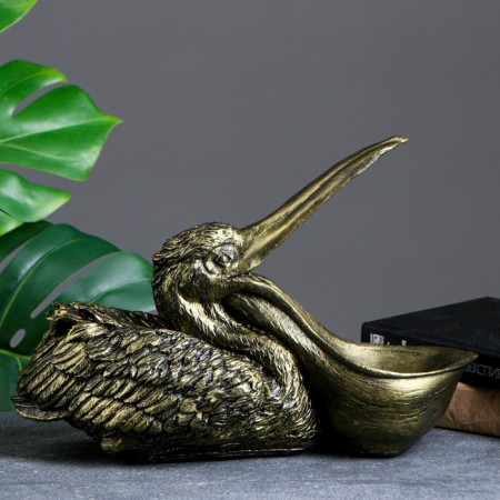 Stead - candy "Pelican" bronze, 34x24x12cm-1