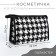 Cosmetic bag with lightning, white/black color