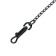 Metal leash, 120 cm x 3 mm, black