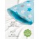 A set of pillowcases "Gingerbread", size 40x60 cm, blue color, 2 pcs.