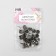 Holnita "hexagon", 10 × 10 mm, 4 mounts, 50 pcs, silver color