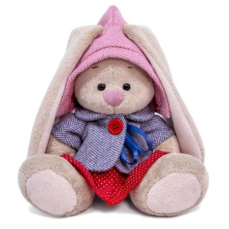 Soft toy "Bunny mi in a tweed suit with a skirt", 15 cm