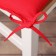 Sitting for chair Ethel New Year Collection 42x42 cm, central red, 100% hl, sarzha 190 g/m2