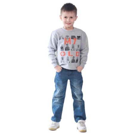 Svitshot Children's My Old, height 116 cm, color gray melange
