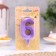 Candle in the Cake "Fine", number "6", purple metallic, 6.5 cm