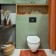 Soft rug, for the bathroom, 50x80 cm, orange color