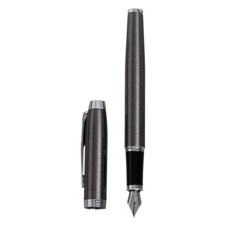 Feature handle Parker Im Core F321 Dark Espresso CT, stainless steel case, blue ink, in a gift bag-5