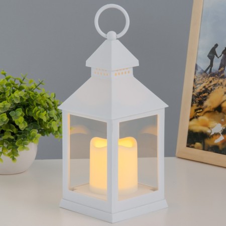 Nightlight "light" LED 3W 4000k 3x AAA white 10.5x10.5x24cm Risalux-1