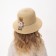Hat for the girl Minaku "Bunny", Milk color, Rr. 52