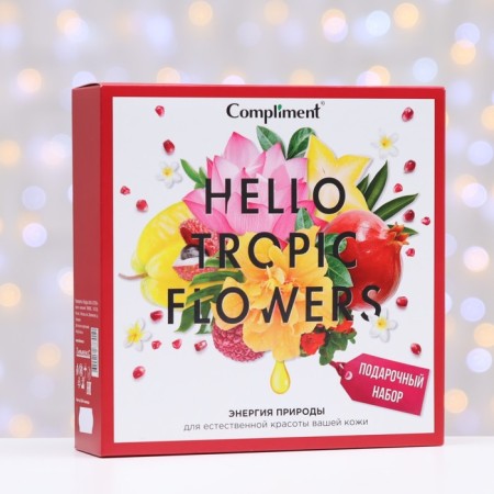 Hello Tropic Flowers No. 1401 Gift Set: shower gel 200 ml, hand cream 80 ml-1