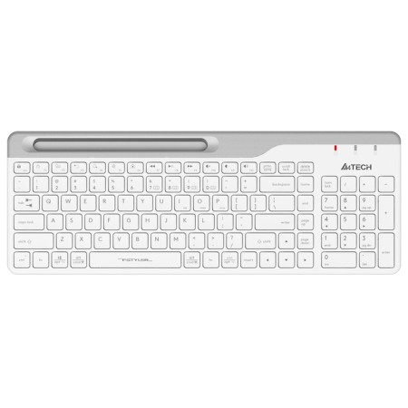 Keyboard A4Tech FSTYLER FBK25 White/gray USB wireless BT/Radio Slim Multimedia