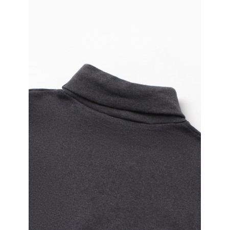 Baby Minaku turtleneck, graphite color, height 98 cm-1