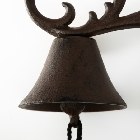 Bell Survenger Cast iron "Plant pattern" 21x10x20 cm-5