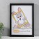 Photo frame plastic 21x30 cm 5 series, black