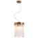 Suspended Frostyle 2XE14 40W lamp, size 20x20x31-70 cm, bronze color