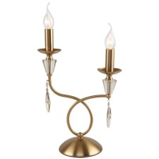 Luminaire Grace 2XE14 40W, size 28x8x41 cm, bronze color