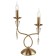 Luminaire Grace 2XE14 40W, size 28x8x41 cm, bronze color