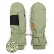 Children's mittens, size 14-15, khaki color