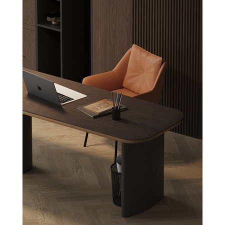 Allar chair, 580 × 520 × 850 mm, eco -leather, matting, brown color-13