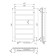 Electric towel "Laris" Jazz, 400x700 mm, ladder, 7 crossbars, right
