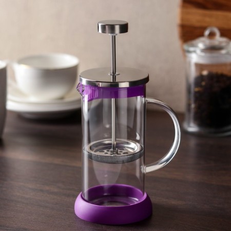 Kelly Kelly press teapot, 350 ml, glass, lilac color