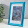 Photo frame Plastic "Rainbow" 10x15 cm, aquamarine metallic