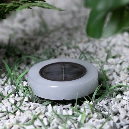 Lamp on the solar battery "Eurohant", "Technic circle" 10.5x12.5 cm, IP44, 8 LED, white-1