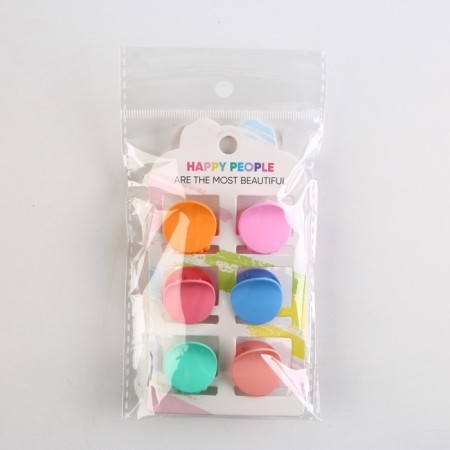 Hair crab Happy People, set 6 pcs, 2.5 x 2.5 x 1.5 cm-8