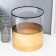 Glass of glass for 1 candle "Sands" gold 20x18x18 cm