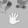 Decor for creativity plastic mirror "Birth of a child" set 6 pcs
