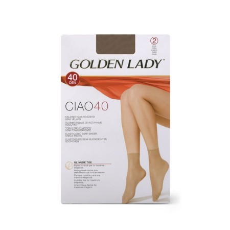 Women's socks Golden Lady Ciao 40, single size, Daino color, 2 pairs