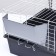 The cage for the rodents "Pigzon" No. 1 folding, 58 x 40 x 34 cm (+bowl, 2 feeders), gray