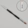Brush for building and design of nails, bilateral, petal/point, 18.5 cm, black color