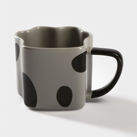Ceramic Tiger Coramic mug, 350 ml, gray color-3