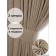 Set of curtains "Canvas", size 200x270 cm, 2 pcs, beige color