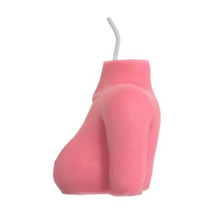Candle Pecado BDSM "Women's Silhouette", Pink color, 49 g-3