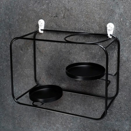 Set of pots on a stand 2pcs, 27x12x19cm-5