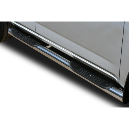Thresholds of the pipe D 76 (set 2pcs) with 2-susters Toyota RAV-4 2010-1