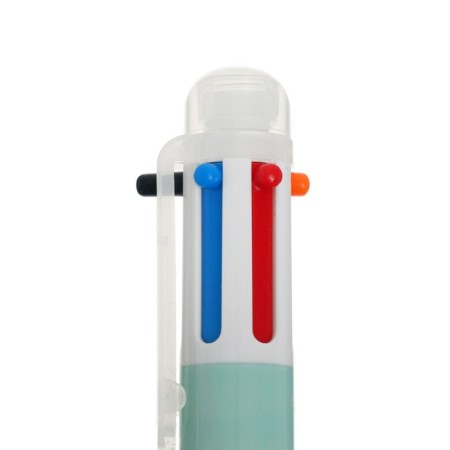 Automatic ballpoint pen, 6-colored, "cloud" mix (barcode on a piece)-2