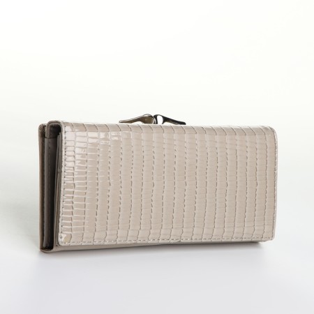 Women's wallet on magnet, gray color