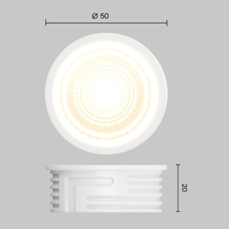 LED Module VOLTEGA 7192, 50x50x20 mm, LED, 7W, 700LM, 4000K, white color-4