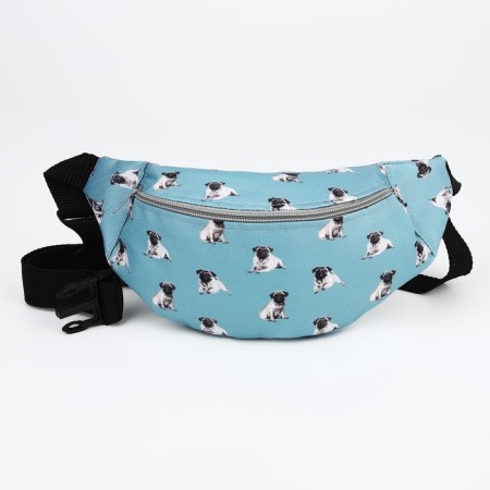 Lightning waist bag, blue color-2