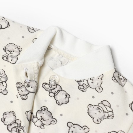 Baby nipple, gray/bears, height 56 ​​cm-1