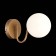 Wall lamp EVOLUCE. Sle220601-01. Calabria. 1x40 W, E14, 15x14.5 cm, golden color