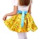 Carnival set "Shtilyaga 7", yellow skirt in small colored peas, belt, bandage, height 110-116 cm