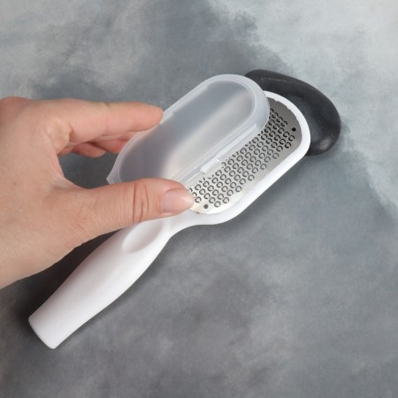 Feet heaps, metal, with a case, 20.5 cm, white color-6