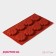 Baking uniform “Bubbles”, silicone, 29 × 17 × 1.5 cm, 8 cells (6 × 6 × 1.5 cm), brown color