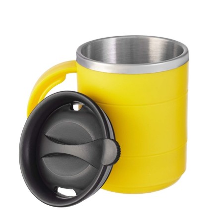 Thermal circle, 450 ml, campaign "Master K", retains heat 2 hours, 12.5 x 10.5 cm, yellow-2